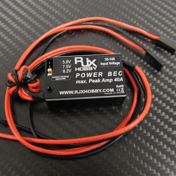 

1PCS 40A High Power Receiver Battery Conversion BEC ESC Flight Control Supply Parts for RC Racing FPV Fatshrak Goggle