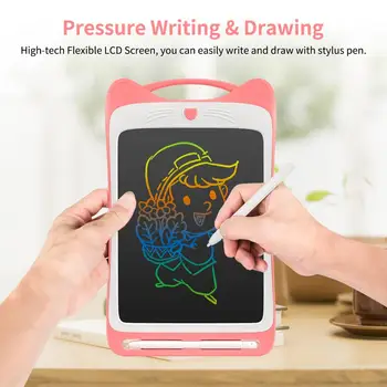 

LCD Writing Tablet with Anti-erasure lock 8.5 Inch Cat shape Digital Drawing Tablet Handwriting Pads Portable Electronic Tablet