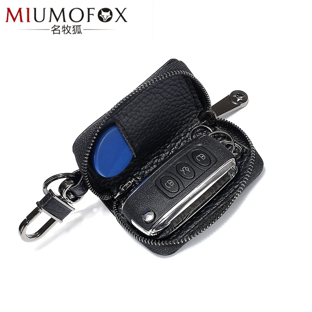 Summer Fashion Genuine Leather Universal Car Key Waist Hanging Key Bag Versatile Can Be Connected Customizable Manufacturers Dir