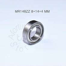 MR148ZZ 8*14*4 мм 10 шт. ABEC-5 подшипник металлический герметичный Миниатюрный Мини-подшипник MR148 MR148ZZ хромированные стальные подшипники