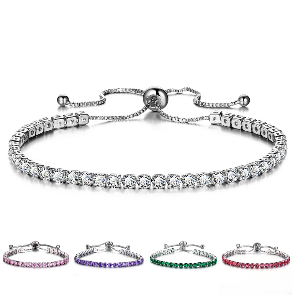 Европейский серебристый пластинчатый блестящие хрустальные бусины браслеты для женщин и мужчин любовник Свадебные регулируемые подарочные украшения для помолвки