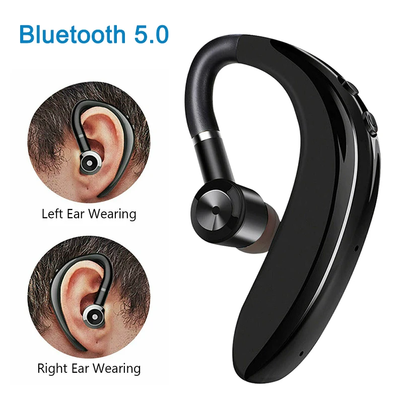 Wireless Earbuds Bluetooth 5 0 Headset Sport Earpiece Bass Headphone Sweatproof Single Headset FKU66