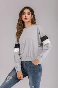 

Hot Selling New Black and White Spliced Shoulder harajuku hoodie oversized hoodie plus size women sweatershirt hoodies women