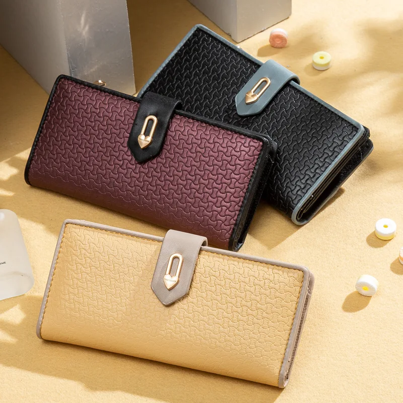 Женские кошельки из искусственной кожи вместительные многофункциональные