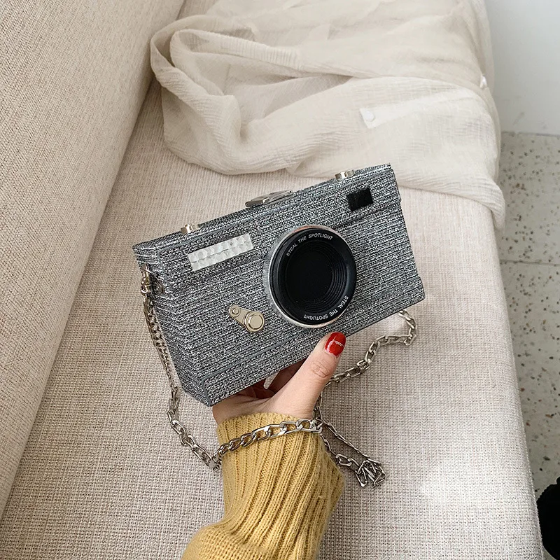 

Small Bag Women Bag New 2020 Net Red With The Same Personality Camera Bag Girl Chain Messenger Bag Wild Box Bag