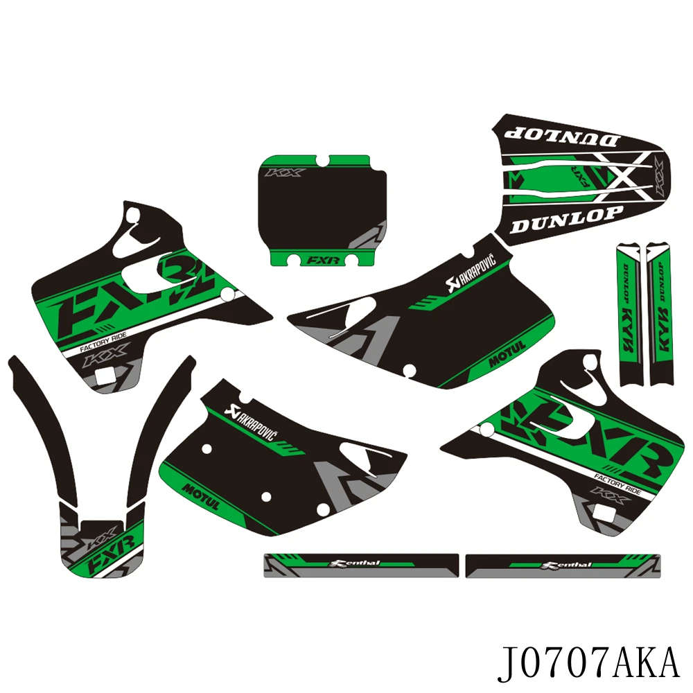 Наклейки с полным графическим рисунком для Кавасаки KX125 KX250 KX 125 250 1992 1993 |