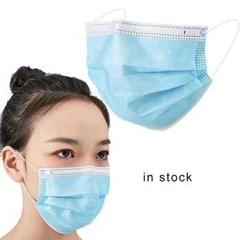 

50pcs Anti Dust Mask Daily Protective Mask Anti Fog Dust-proof Non-woven Melt Blown Three-layer Mask
