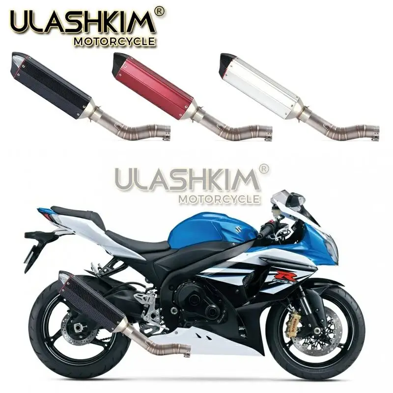 Мотоцикл Полная система выхлопа Escape Slip-On для suzuki GSXR1000 GSX R1000 GSXR 1000 среднего звенья трубы 2003-2006