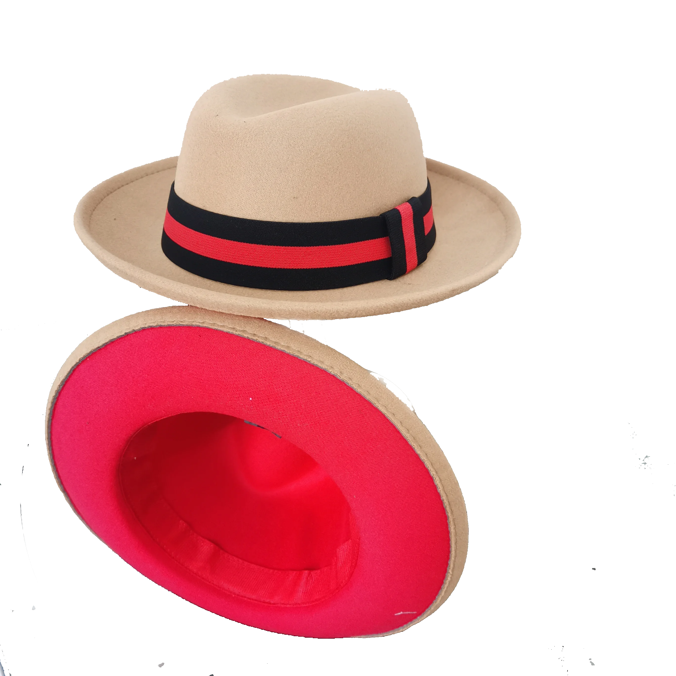 bowler hat Men fedora red bottom fedora for women and men party
