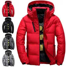 Повседневные мужские куртки пальто Зимняя теплая куртка пальто Лоскутная куртка с капюшоном уличная мужская верхняя одежда пальто Новинка