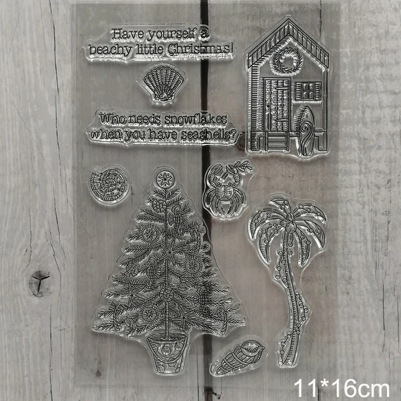 Прозрачные марки House Tree Bee прозрачные силиконовые вечерние штампы для