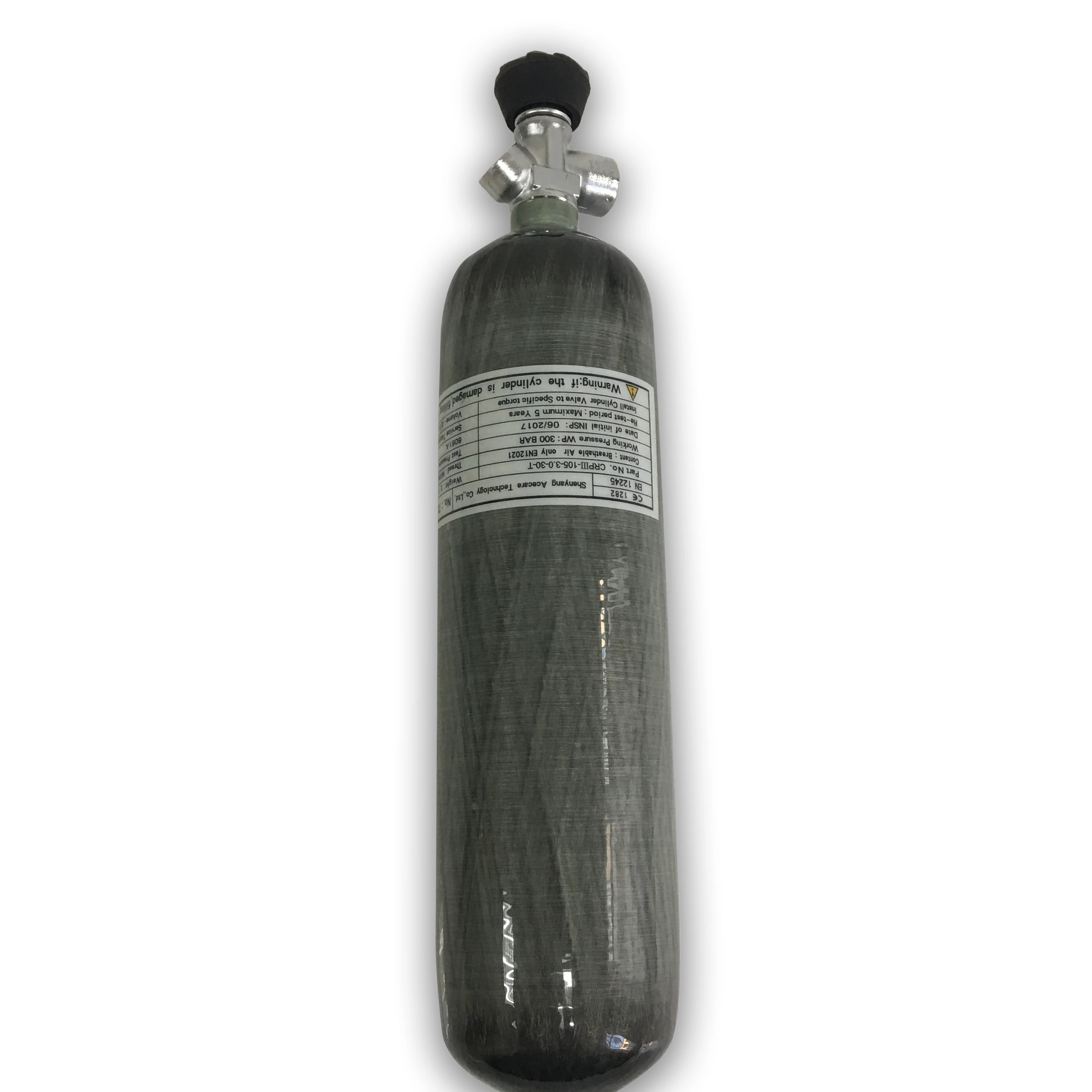 

AC10321 3L Pcp Tank With Valve Mini Paintball Air Gun Target Shooting /For Diving 300Bar Compressed Carbon Air Cylinder/Bottle