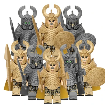 

Xp337-344 Superhero outfit Thor: Asgard guards an ancient soldier human toy on KT1044