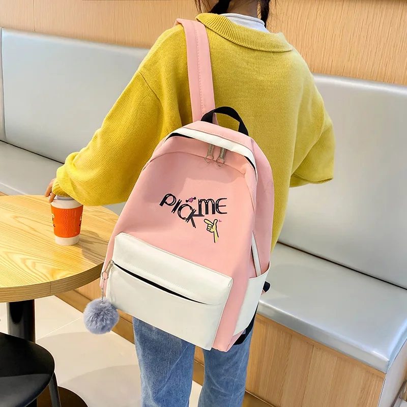

Red Wolf New Products 2-3-4 Primary School Children Backpack School Bag Korean-style Canvas