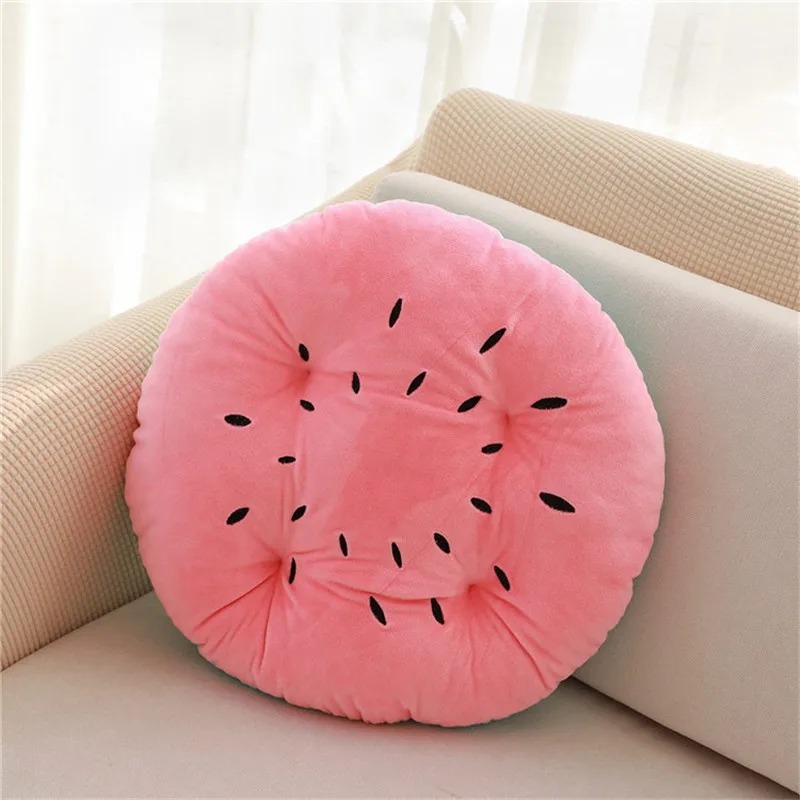 Прекрасная круглая мебель фрукты Клубника, морковь, киви Подушка офисный диван с подушкой плюшевая игрушка оконная подушка