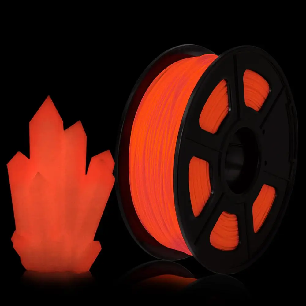 

Red PLA Filament Glow In Dark 1KG/ Spool 1.75mm Filament Printing Material Supplies 3D FDM Printer Drawing Pens Consumables