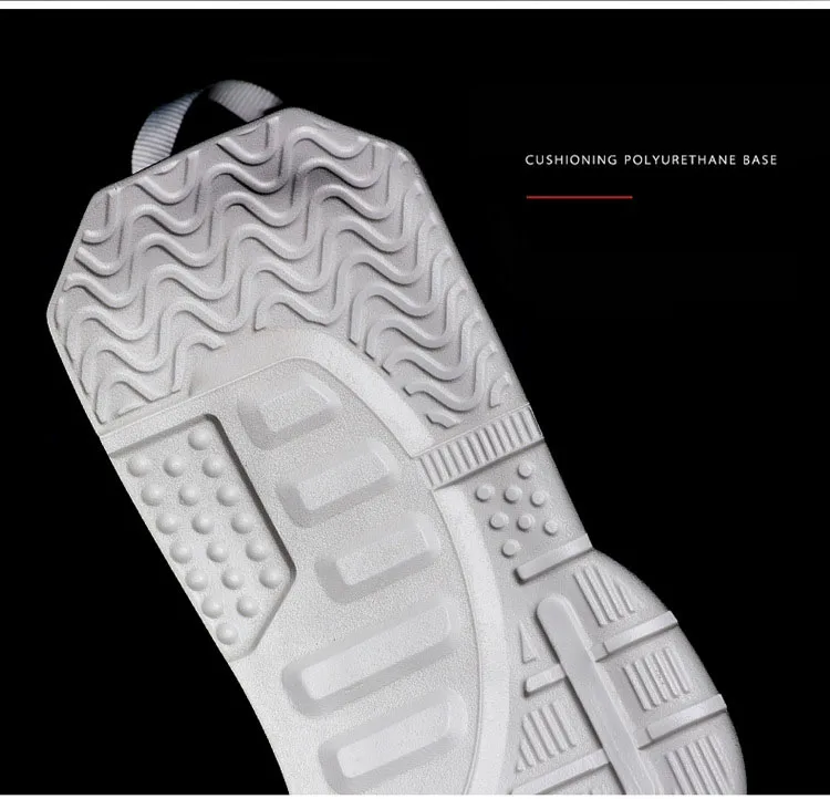 Spring Non-slip Wear Resistant Sports Shoes Thick Bottom Increase Running Shoes Solid Color High Tube Casual Shoes