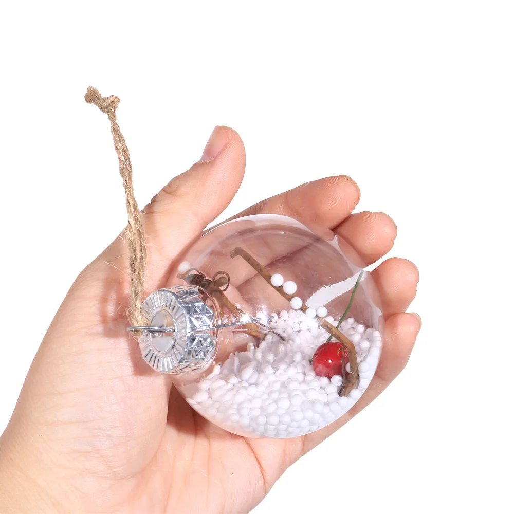 Multicolor Shiny Christmas Balls Plastic Baubles Xmas Balls Ornament Christmas Tree Hanging Decorations Ball New Year