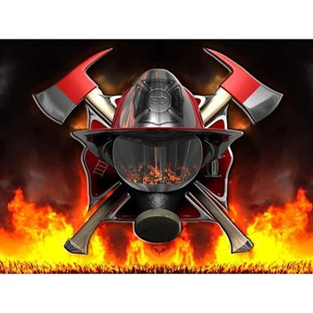 

Fuyun 5D Diamond Painting Cartoon Full Round Diamond Mosaic Fire Fighter Rhinestone Picture Embroidery Sale Home Decor