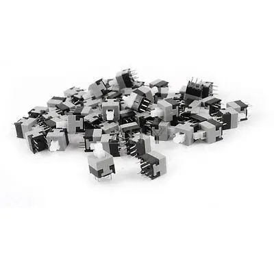 

55pcs 6 Pins DPDT Momentary Power Micro Push Button Switches 8.5x.8.5mm