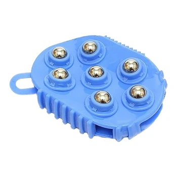 

Rolling Balls Glove Massager Body Relax Finger Pressure Handheld Metal Roller