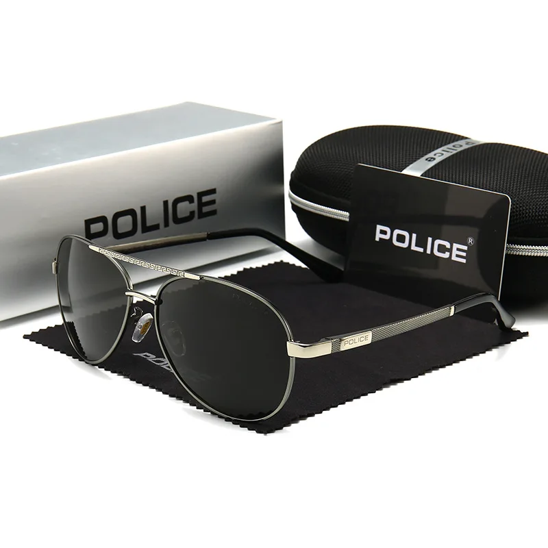Топ люксовый бренд полицейский мужские солнцезащитные очки мужские классические очки для вождения женские поляризованные линзы анти-УФ Спорт на открытом воздухе Ретро пилот