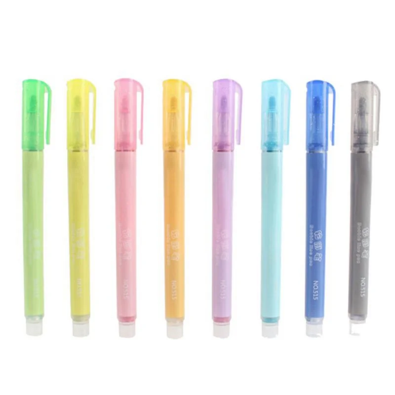 8 PCS Student marker stationery set Marker Pen Set Gel Ink Double Line Pen Color Art Markers For Adult Children