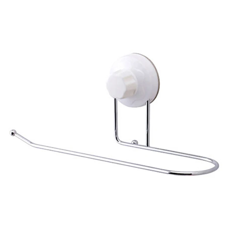 Strong Stainless Steel Vacuum Suction Cup Roll Paper Holder Wall Mounted Bathroom Toilet Towel Hanger | Обустройство дома