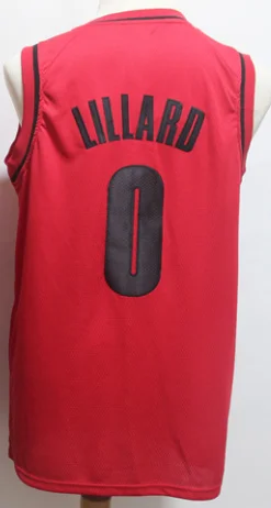 As photo Мужской baskeball Portland Damian Lillard c. J. McCollum Клайд Дрекслер Майки - Цвет: As photo