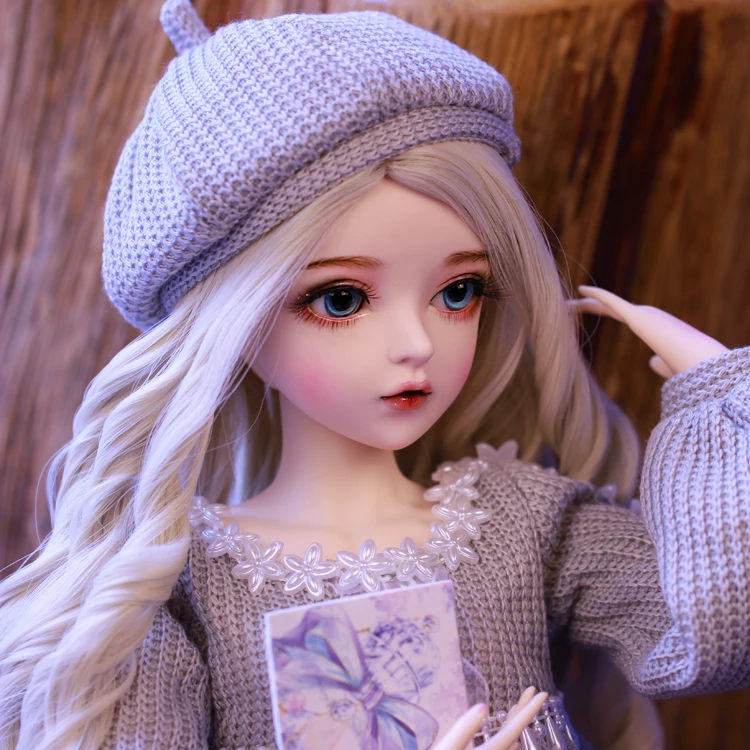 US $117.52 bjd doll 60cm gifts for girl Silver hair Doll With Clothes  Change Eyes NEMEE Doll Best Valentines Day Gift Handmade Beauty Toy