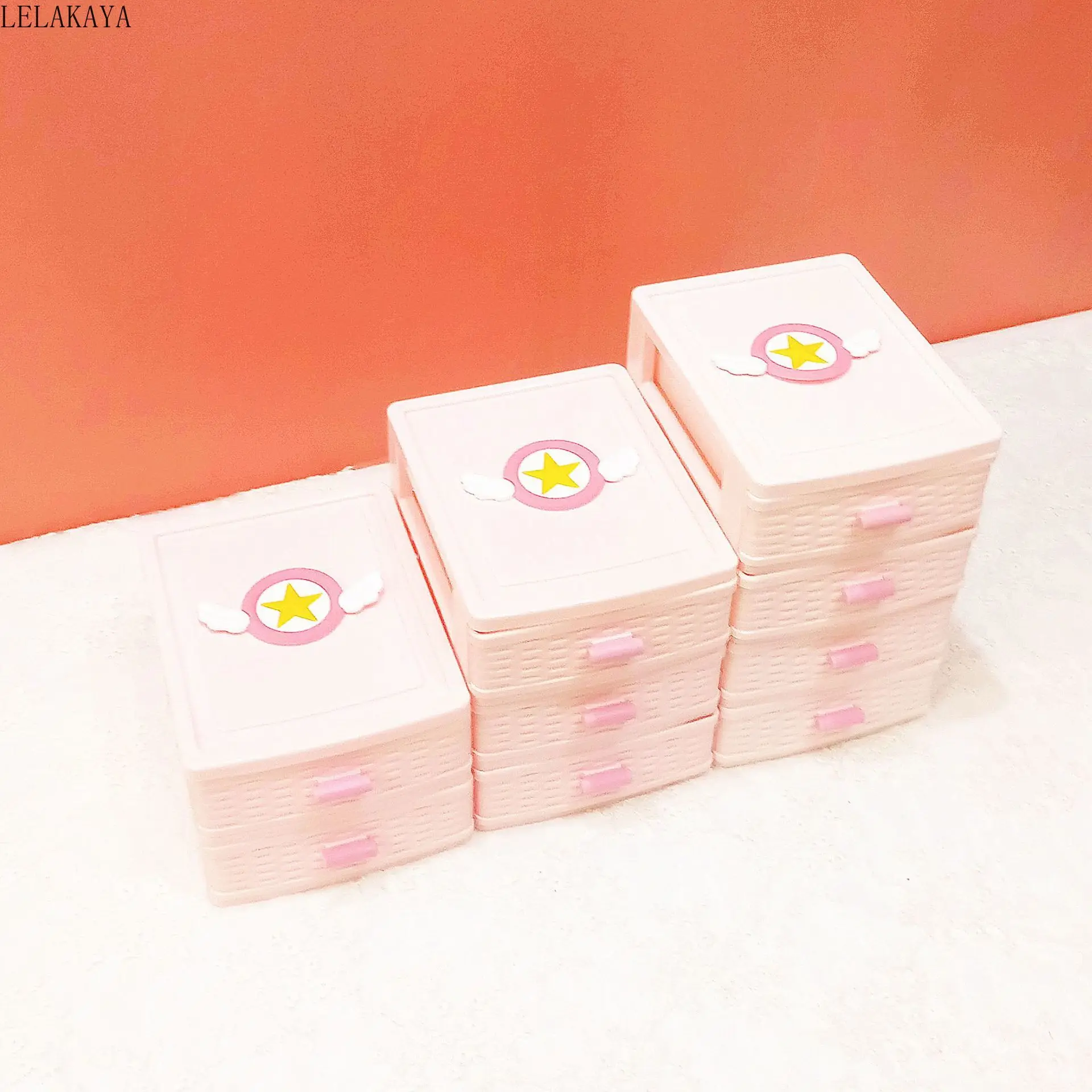 Anime moon cardcaptor Sakura Anime Action Figure Plastic Magic Wand Girl  Drawer Jewelry Storage Box Desktop Organizer toy - AliExpress Toys & Hobbies