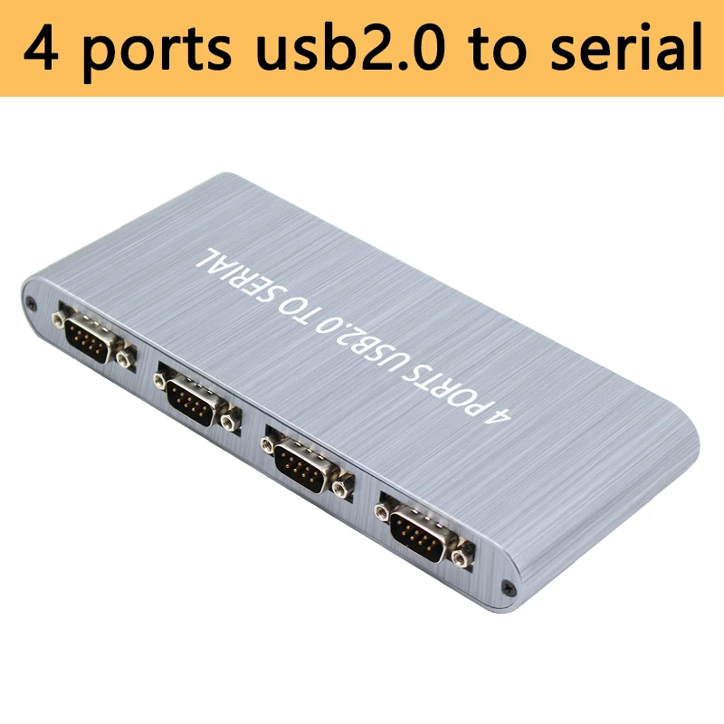 USB C до 4 Порты и разъёмы RS232 DB9 последовательный сплиттер Поддержка USB2.0 USB1.0 для Windows 10, 8, 7, Windows XP 2000 MAC OS