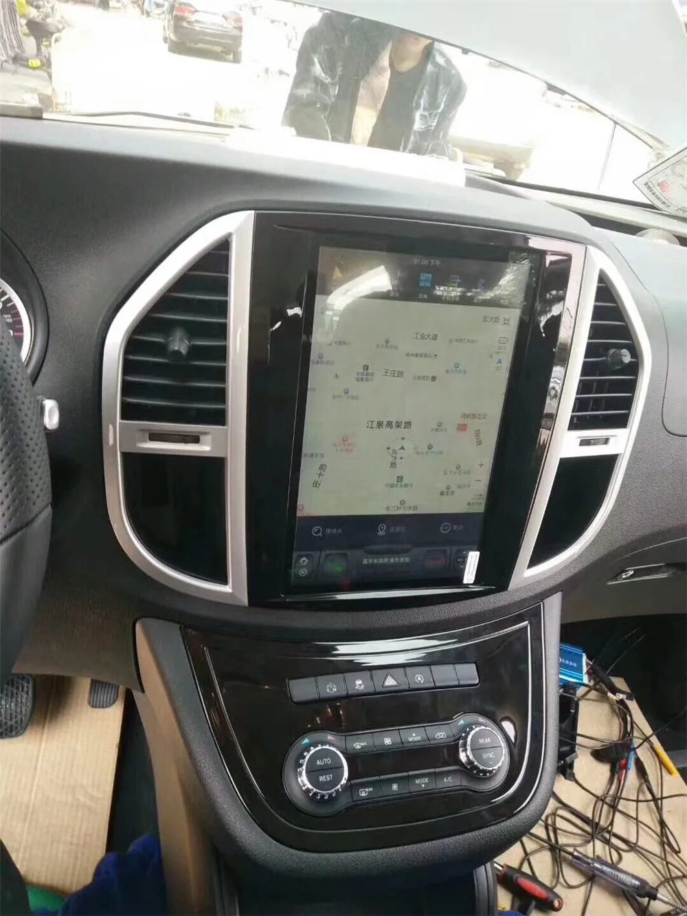 12 1 ''вертикальный автомобильный DVD плеер Tesla Style Android 9 0 GPS навигация радио для Benz