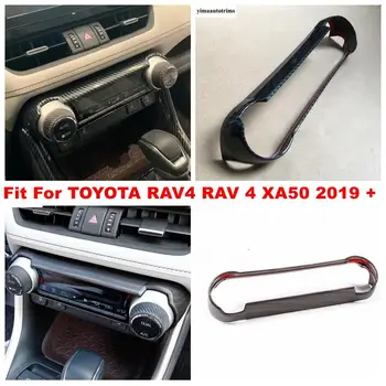 

Central Control Air Conditioning Button Panel Decoration Cover Trim For TOYOTA RAV4 RAV 4 XA50 2019 2020 ABS Interior Refit Kit