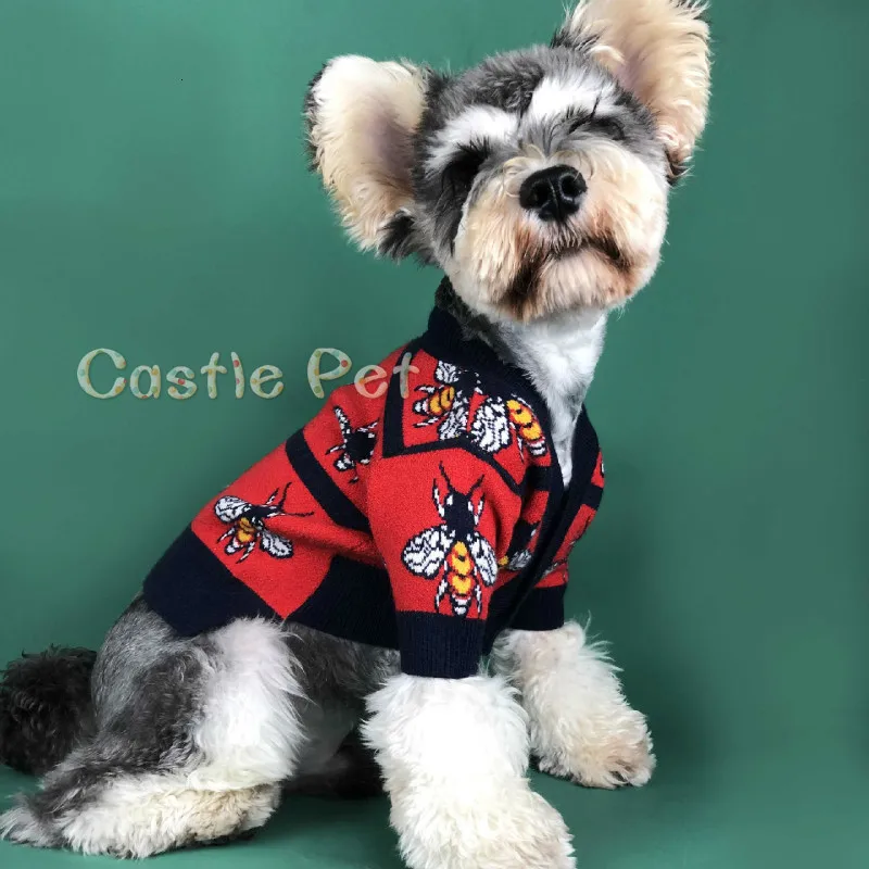 

Autumn Puppy Sweater Cardigan,Dog Knit Sweater Classic Design,For Small Medium Dogs Poodle Terrier Pets Clothes Woolen Sweater