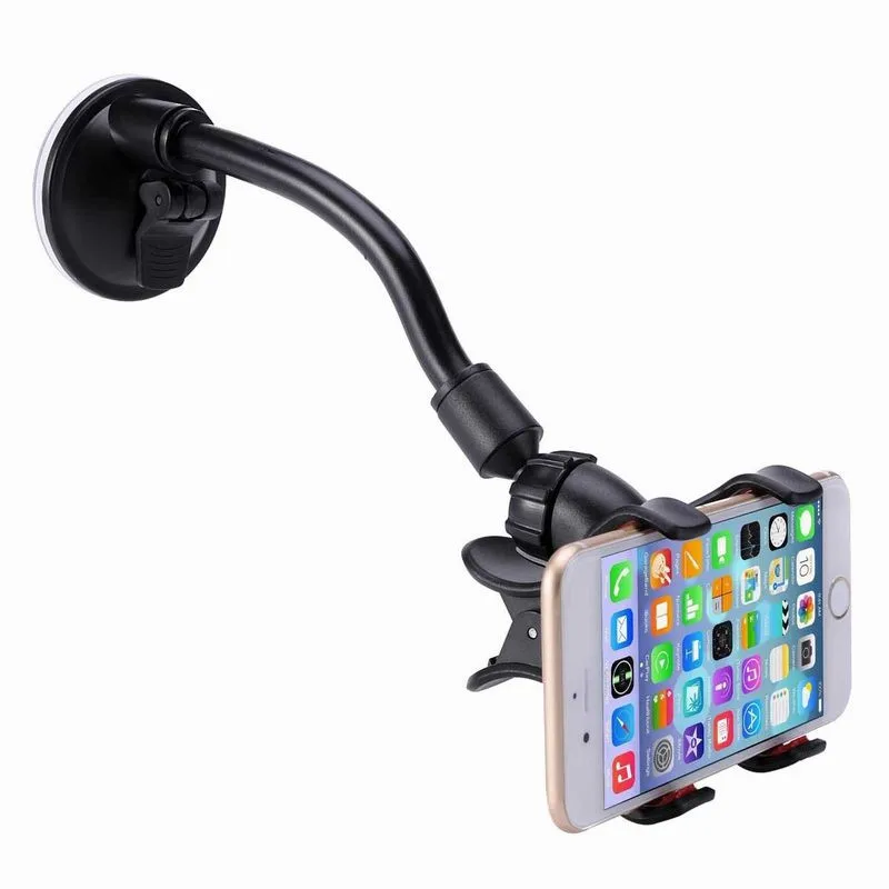 Universal Lazy Mobile Phone Gooseneck Stand Holder Stents Flexible Bed Desk Table Clip Bracket for Phone Flexible Holder Arm best phone stand Holders & Stands