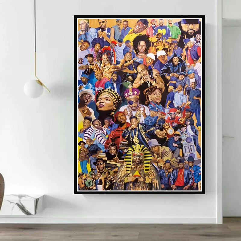 Famous Dead Rappers Poster Collage Home Decor Print 24x36