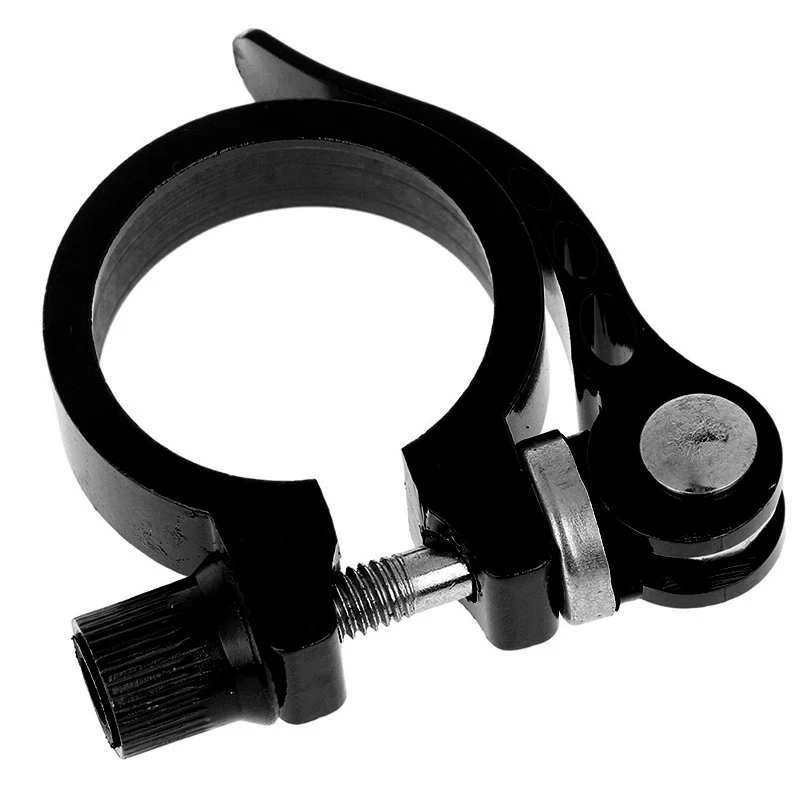 Black Bike Bicycle Seatpost Clamp 25.4-34.9mm Aluminum Quick Release Seat Post Bicycle Accessories Black Bike Bicycle Seatpost Clamp 25.4-34.9mm Aluminum Quick Release Seat Post Bicycle Accessories