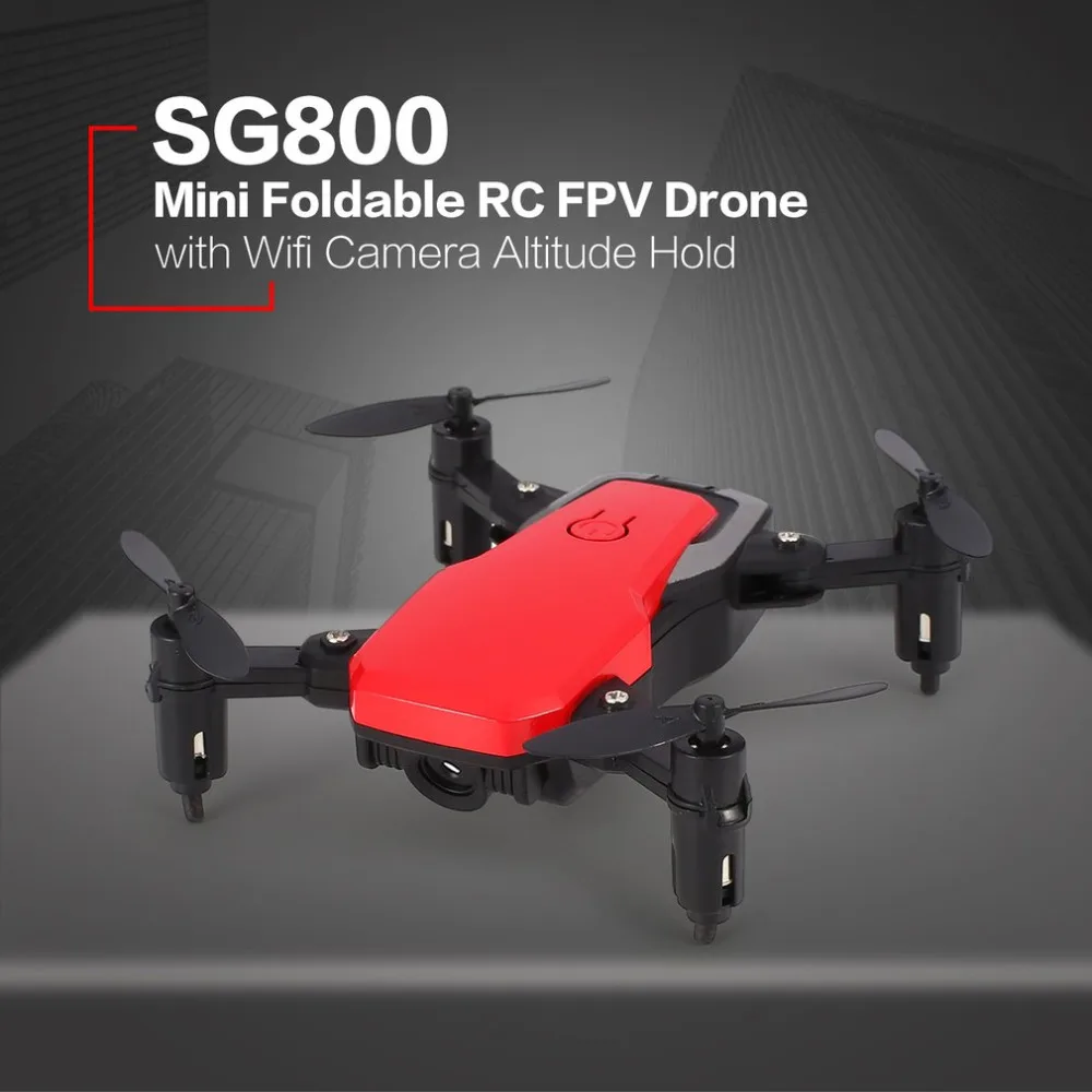 720p RC Quadcopter Drone with Camera Mini Pocket Foldable RC Drone FPV Selfie Real-time Altitude Hold Headless Mode 3D Flip Wifi