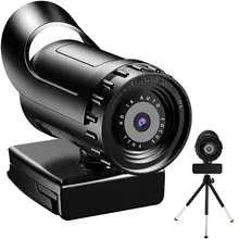 Aliexpress - 4k Webcam Auto Focus HD Computer PC Webcamera Rotatable Beauty Camera With Microphone&Tripod For Live Streaming Video Conference