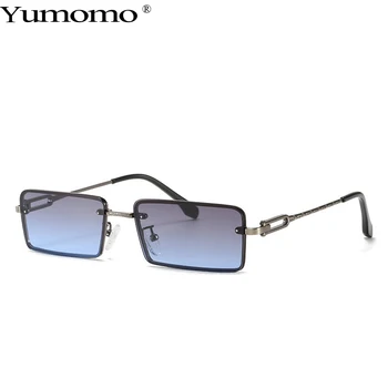 

Small Rectangle Sunglasses Women Rimless Square Sun glasses For Women Men 2020 Brand Design Eyeglasses female UV400