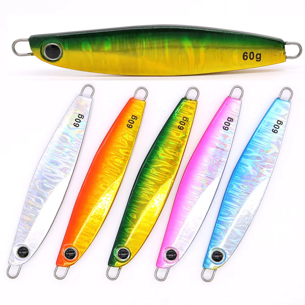 Casfun Shore Jigging Slow Jig 30 г 40 60 5 шт./лот японская Лазерная конструкция длинный