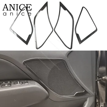 

4pcs Carbon Fiber Color Door Speaker Audio Ring Cover Trim Fit for Hyundai Elantra 2016 2017 2018 2019 2020