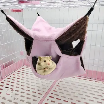 

3Layers Hamster Hammock Rat House Comfortable Nest Warm Pet Habitat Hanging Cage 11UA