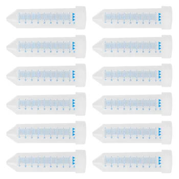 

50Pcs 5ml Cryovial Plastic Test Tube Freezing Tube Cold Storage Tube with Screw Cap Cryotube Frozen Tube (Blue)