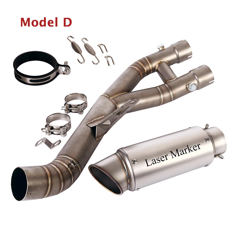 For Yamaha YZF R1 2015-2020 Motorcycle Modified System 60mm Exhaust Tips Muffler Tube Mid Link Pipe - Image 5