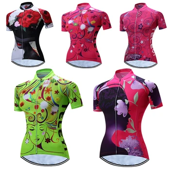 

teleyi Cycling Jersey women's Bike Jersey 2020 road MTB bicycle Shirt team Ropa Ciclismo maillot Racing tops female ladies