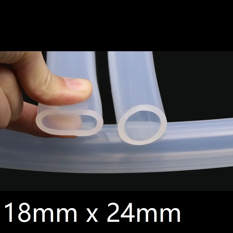 18x24 Transparent Flexible Silicone Tube ID 18mm OD 24mm Food Grade Non-toxic Drink Water Rubber Hose Milk Beer Soft Pipe |