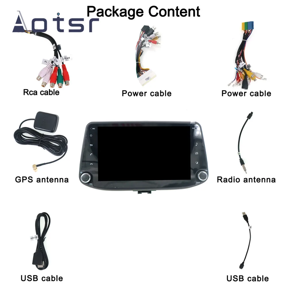 Восьмиядерный ОЗУ, 4 Гб ПЗУ, 64 ГБ, Android 9,0, подходит для hyundai i30, автомобильный dvd-плеер, навигация, gps Радио, SD карта, стерео видео головное устройство