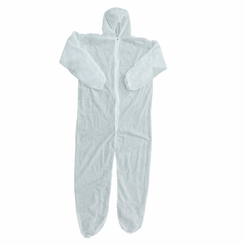 

Disposable Coverall Dust Spray Suit Siamese Non-woven Dust-proof Clothing White Blue Labor Safely Security Protection Clothes
